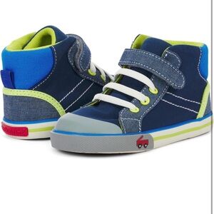See Kai Run toddler Dane Sneaker Blue lime